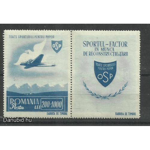 1946.- Románia - MNH/** - sport blokk - OSP