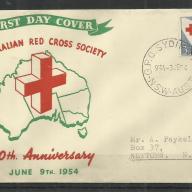 1954.- Ausztrália - F.D.C. - Vöröskereszt