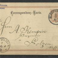 1896.-Ausztria - Levelezőlap - Klagenfurt - 2 kr