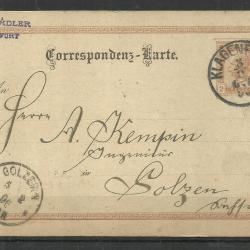 1896.-Ausztria - Levelezőlap - Klagenfurt - 2 kr