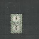 1908.- Zöld portó - (III.)- MNH/** - 6 fillér függőleges pár