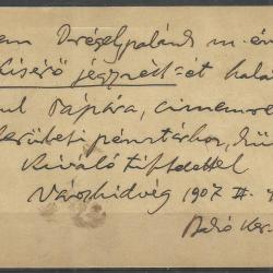 1907.- Portómentes levelezőlap futott - Nógrád -Verőcze