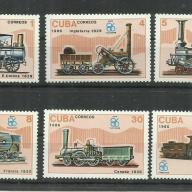 1986.- Kuba -MNH/** - Régi gőzmozdonyok - Vancouver