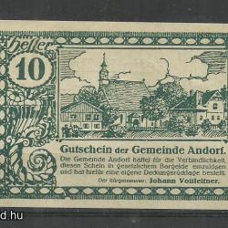 1920.-Ausztria - 10 Heller - UNC - Osztrák - not geld