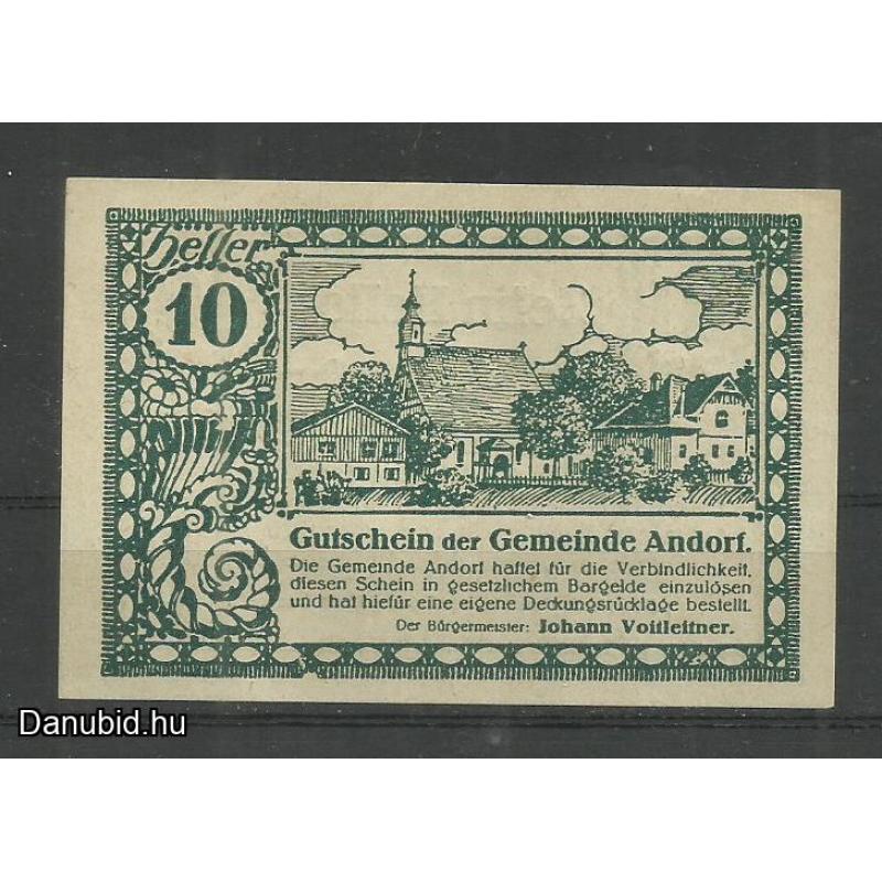 1920.-Ausztria - 10 Heller - UNC - Osztrák - not geld