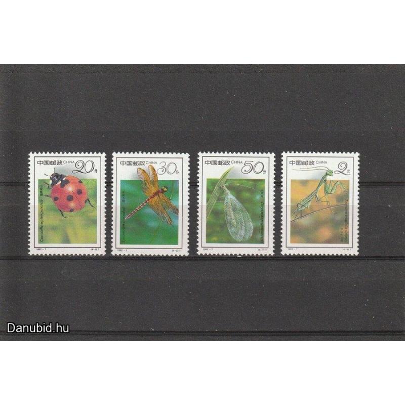 1992.- Kínai - MNH/** - Rovarok - szitakötő  - imádkozósáska