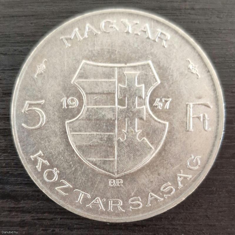 1947.- Kossuth Lajos -ezüst - 5 forint
