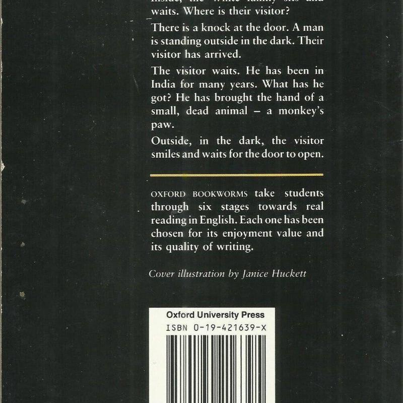 1989.- The Monkey's Paw, Oxford Bookworms, -használt könyv