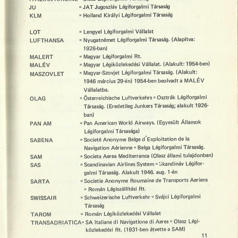 1975.- Magyarországi légiposta-repülőjáratok - 1896-1978