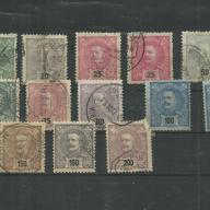 1895/96. - Portugália - pecsételt sor Károly király