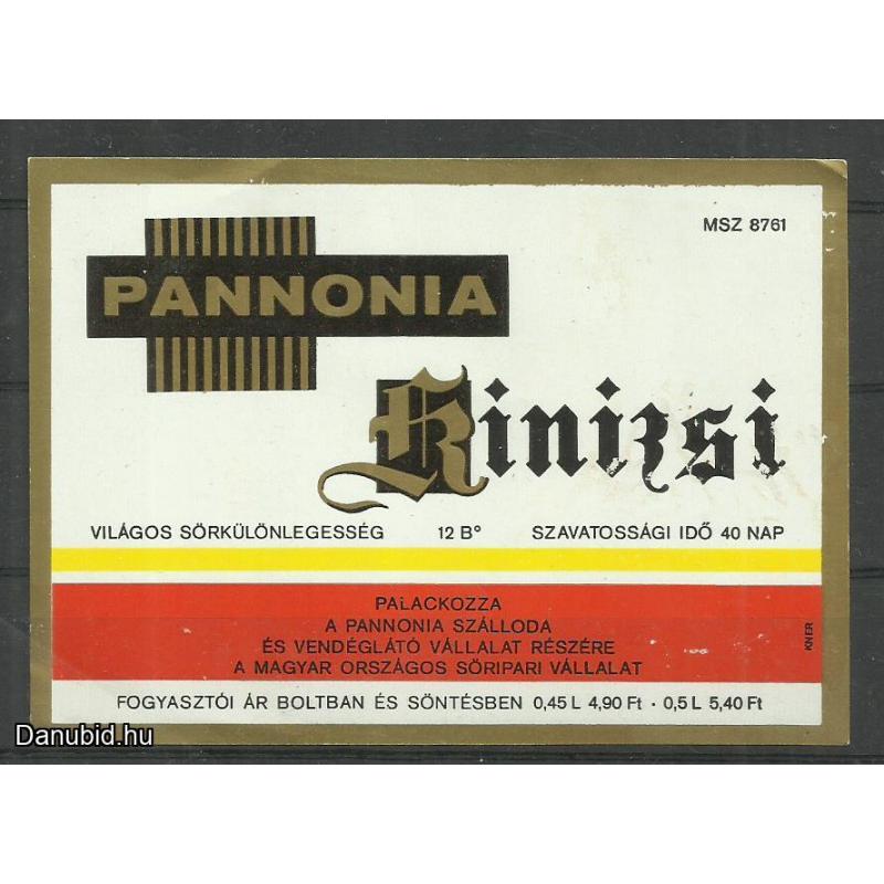 Címke-sör címke- Kinizsi