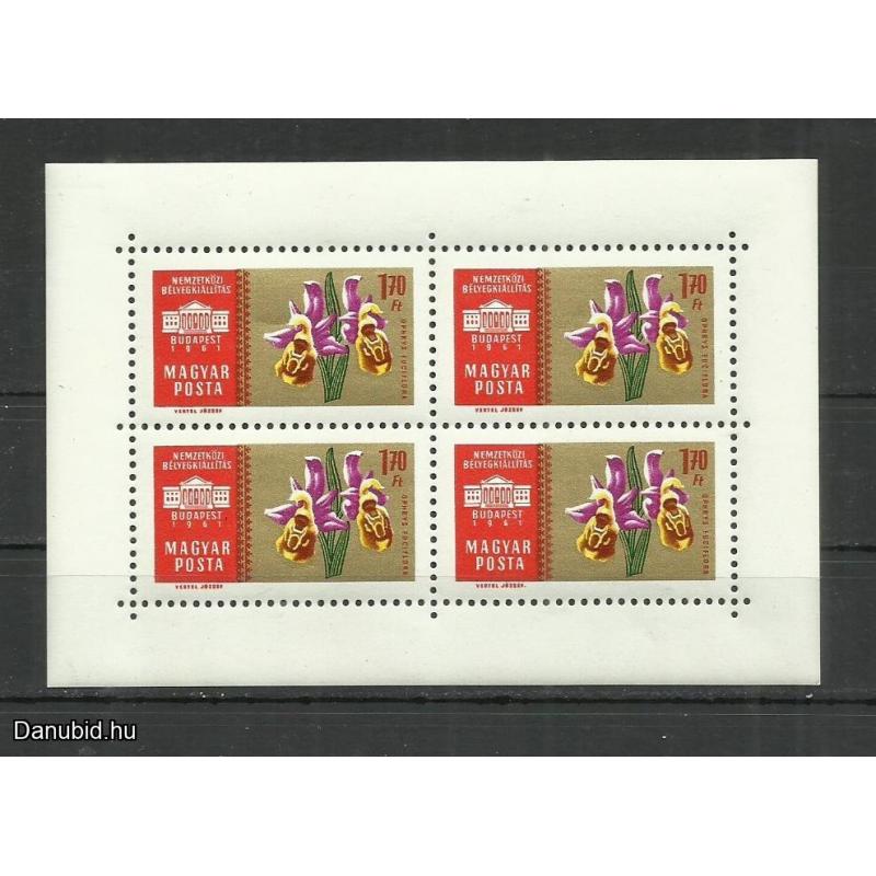 1961.- Nemzetközi bélyegkiállítás- MNH/** - 4 x blokk - Budapest