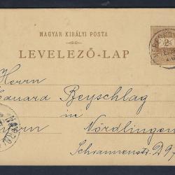 1899.- Mátyás -királlyá való kikiáltása - képeslap - futott