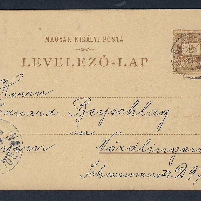 1899.- Mátyás -királlyá való kikiáltása - képeslap - futott