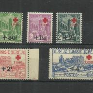 1946.- Francia Tunézia - MNH/** - Vöröskereszt - felülnyomott