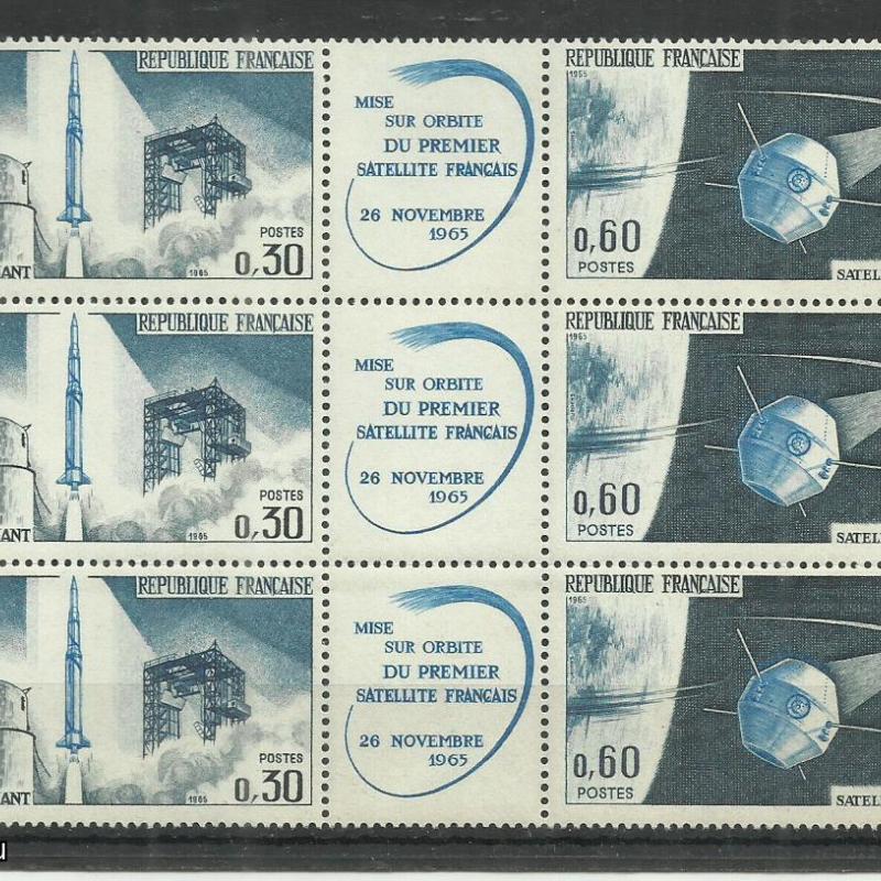 1965.- Franciaország - MNH/** - Űr - Műhold