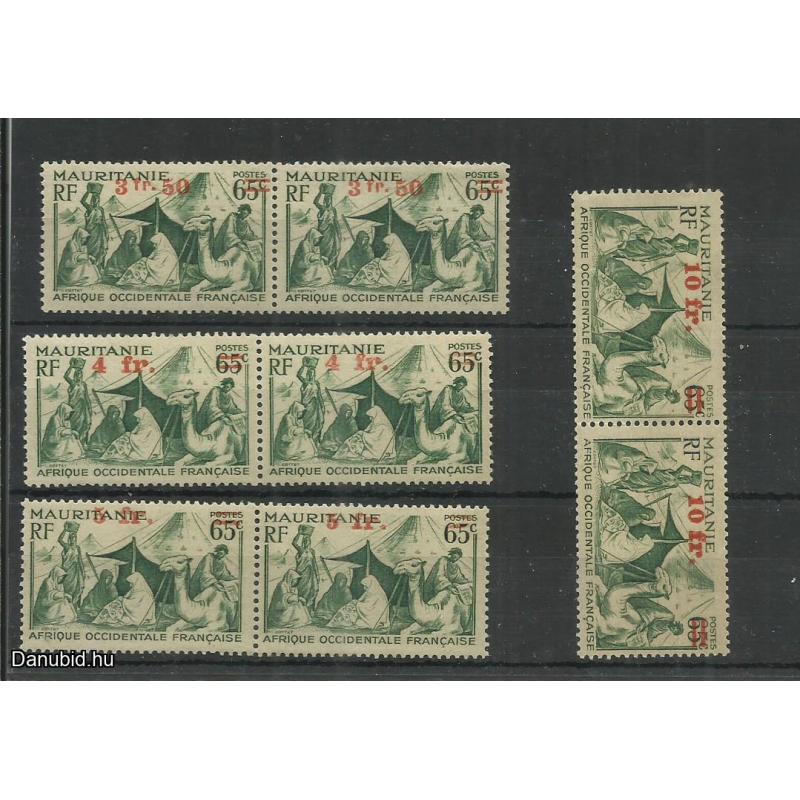1944.- Mauritánia  -Nomádok - felülnyomott