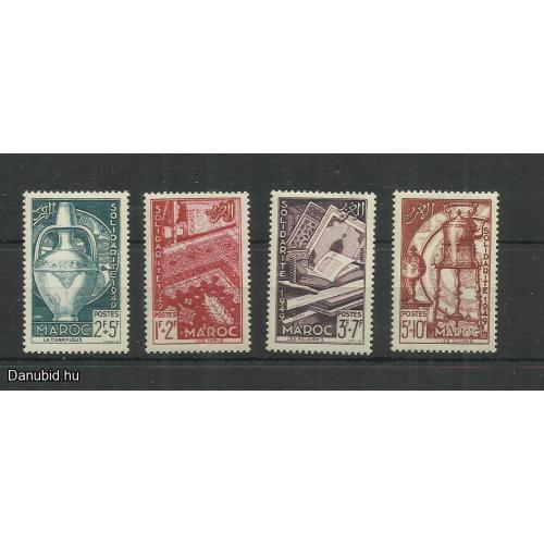 1950.- Marokkó - MNH/** - könyvek, szőnyeg, rézművesség, kerámia