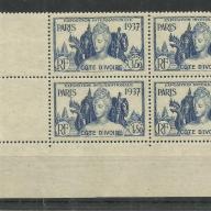 1937.- Elefántcsontparti Köztársaság –  - MNH/**- kiállítás - Párizs