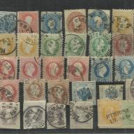 1867.- Ausztria - Magyarország - pecsétellt - 36 db