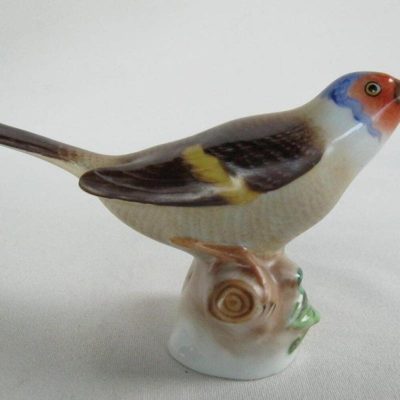 Herendi - madár - porcelán énekes madár