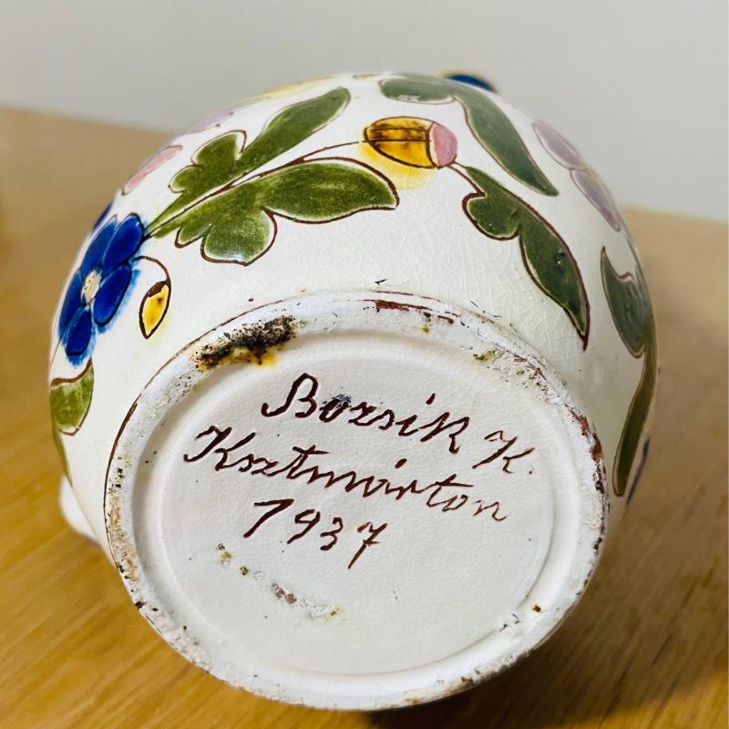 1937.- Bozsik kerámia kancsó - Kunszentmárton