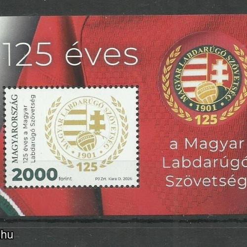 2026-MNH/** -blokk - 125 éves a Magyar Labdarúgó Szövetség