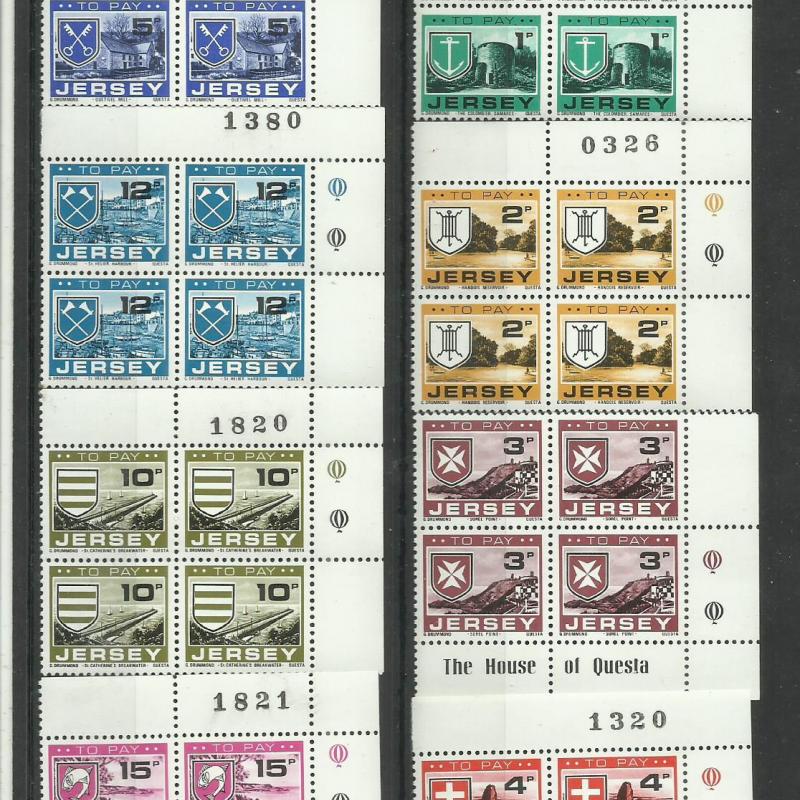 1978.- Jersey - portóbélyeg sorozat - MNH/** - 12 db