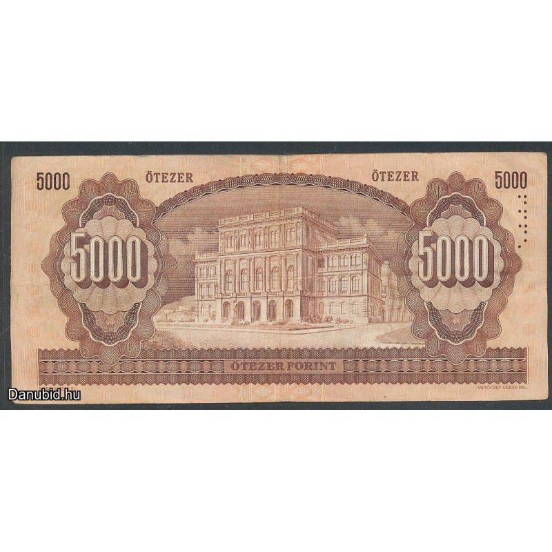 1993.- 5000 forint - j sorozat - használt