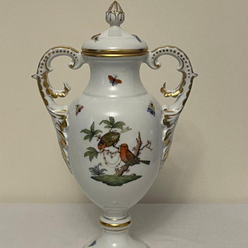 Herendi rokokó -  Rothschild váza -27 cm - amfóra