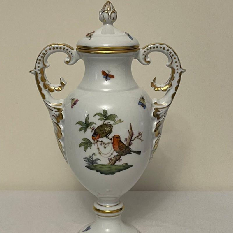 Herendi rokokó -  Rothschild váza -27 cm - amfóra