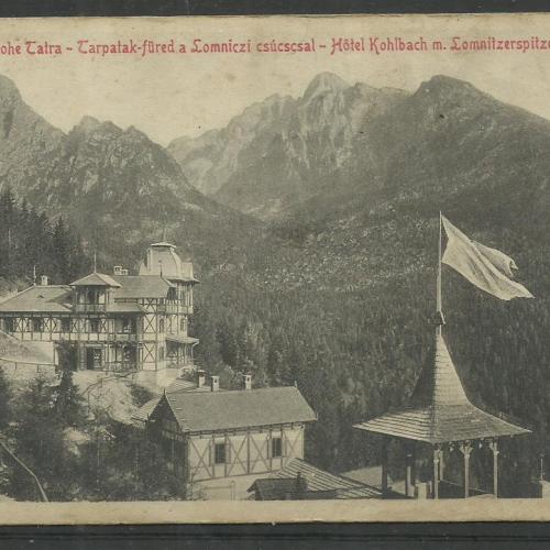 1912.- Hohe Tatra -Tarpatak - füred a lomniczi csúccsal