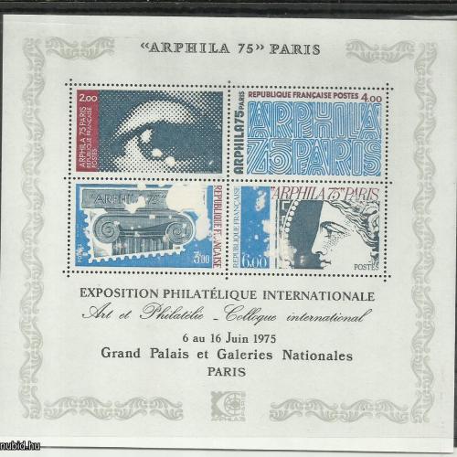 1975.- Franciaország - blokk - MNH/** - ARPHILA 75, filatéliai kiállítás