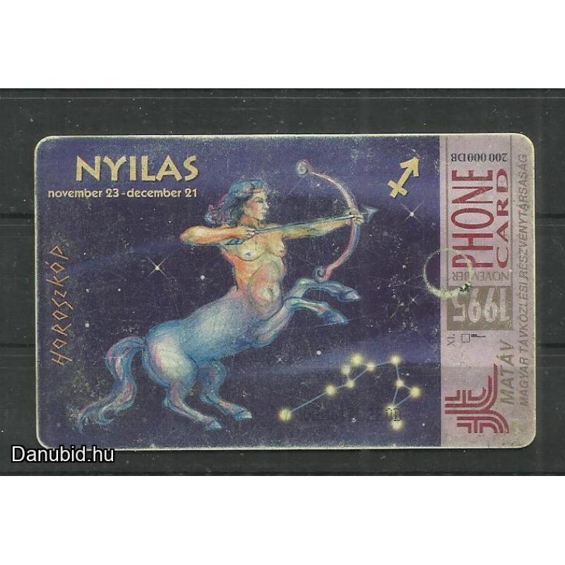1995.- Horoszkóp Nyilas - Magyar Telefonkártya