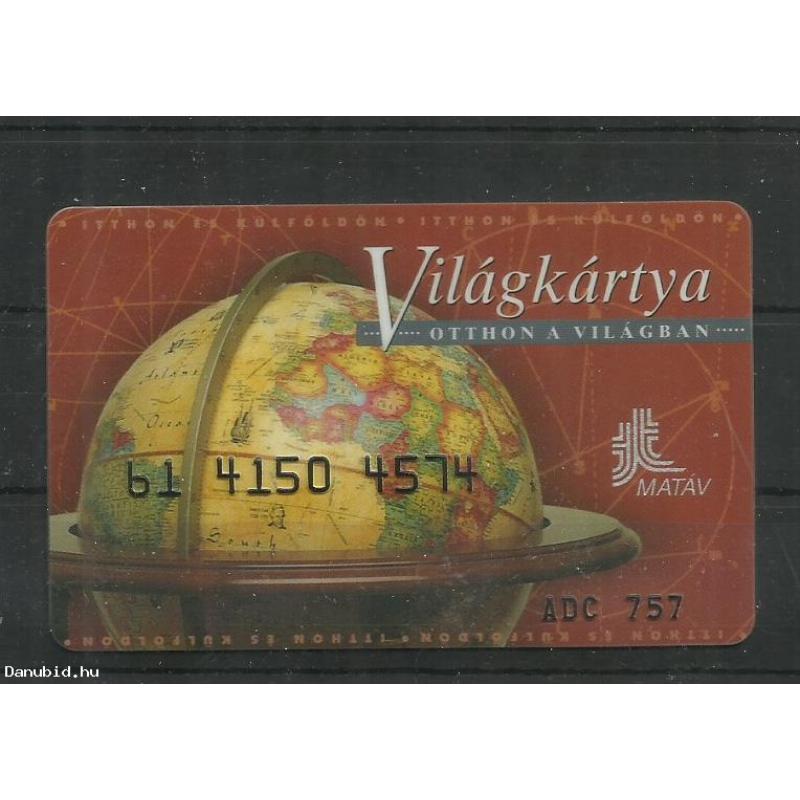 1998.- Világkártya- Matáv - telefonkártya