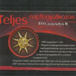 1999.- Teljes napfogyatkozás - Matáv - telefonkártya