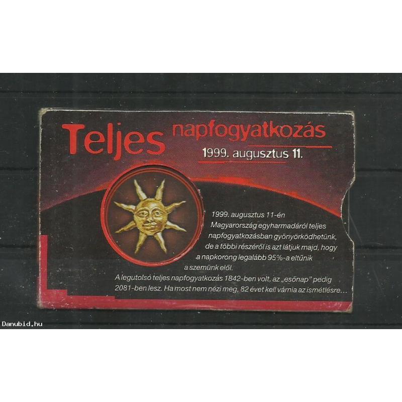 1999.- Teljes napfogyatkozás - Matáv - telefonkártya