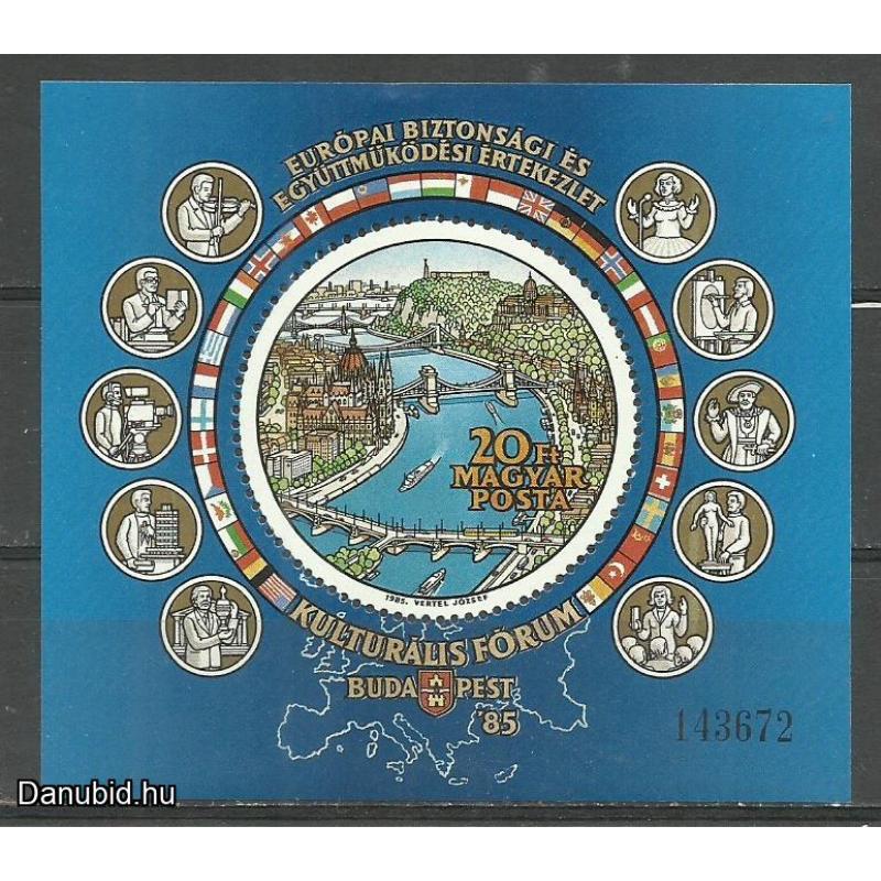 1985.- Európai Biztonsági Együttműködési Értekezlet - blokk - MNH/**