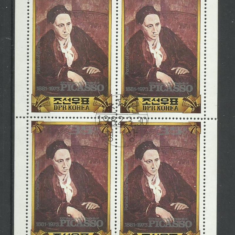1982.- Korea - MNH/** - blokk - Picasso: Gertrude Stein-portréja