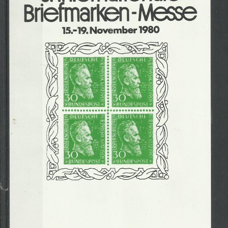 1980.- Németország -  vágott blokk - MNH/** - Essen vásár
