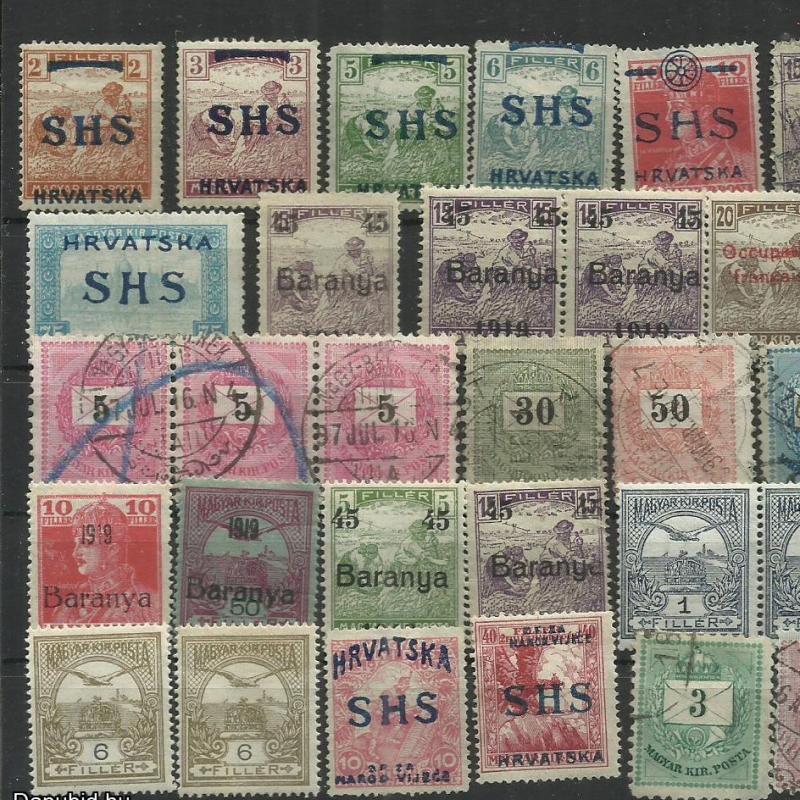 1884.- Magyarország - mix - posta tiszta és pecsételt - S.H.S.