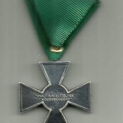1945 - 1956.- Politikai Elítéltek Közössége ezüstözött érdemkereszt