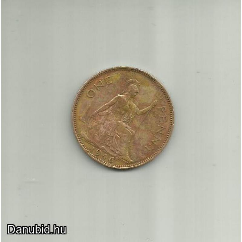 1946.- Anglia- 1 penny - fémpénz