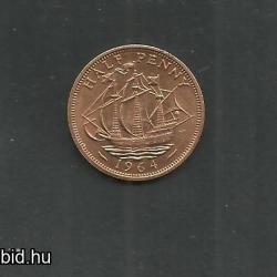 1964.- Anglia- Half penny - fémpénz