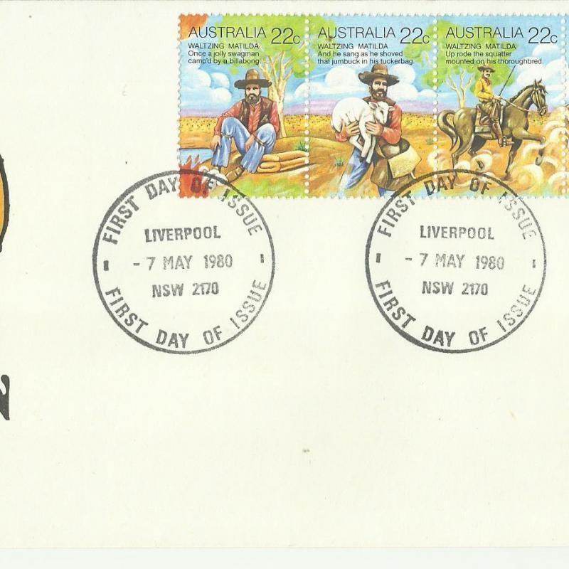1980.- Ausztrália - F.D.C. - Ausztrál folklór