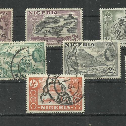 1953.- Nigéria - mix - pecsételt