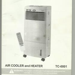 The gold-air cooler és heater mobil  hűtő és fűtő