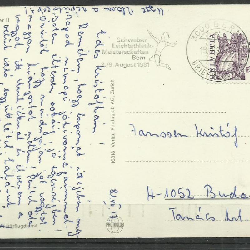 1981.- Svájc - A svájci légierő F-5E Tiger II -repülőgép