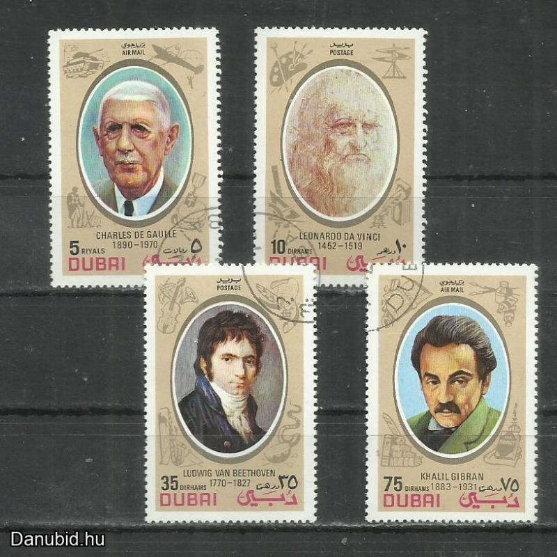 1972.- Dubai - MNH/** - De Gaulle,Da Vinci,Beethoven