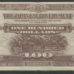 1944.- Japán - 100 dollár -  Malaya Japán megszállás